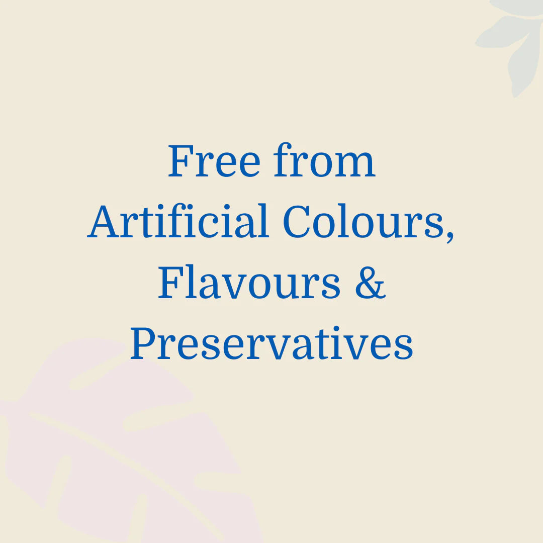 Label indicating that Issviva Hair, Skin & Nails supplement is free of artificial colors, flavors and preservatives.