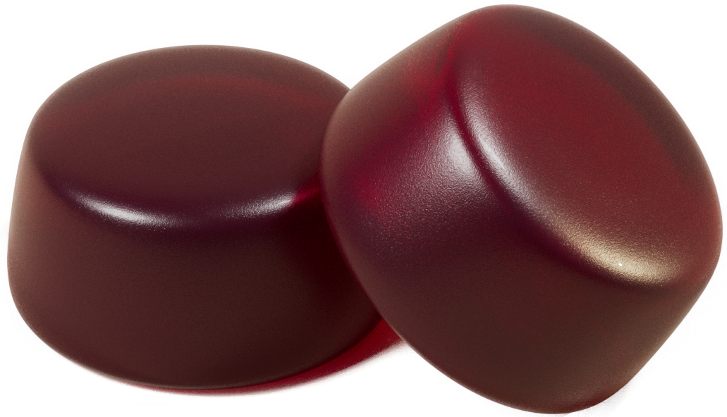 Orange tutti frutti gummy vitamins