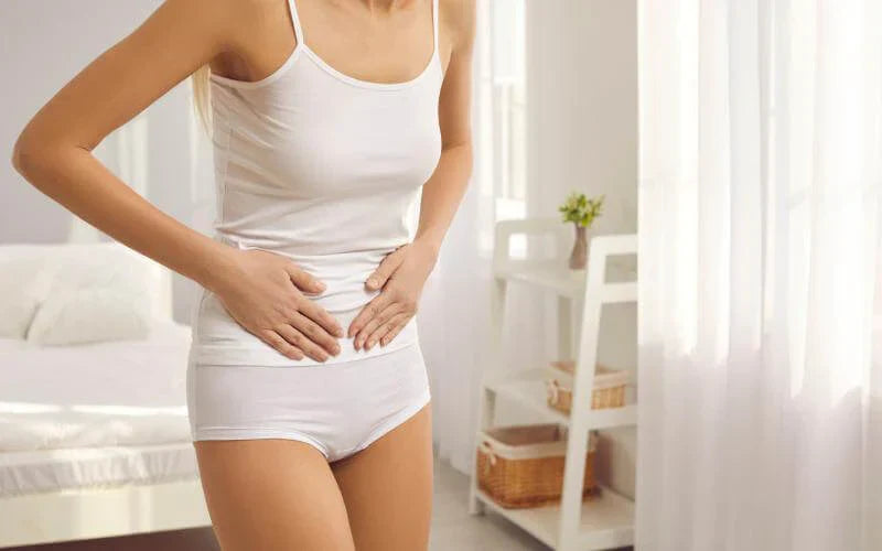 Intermenstrual bleeding may cause abdominal discomfort and can signal hormonal imbalances 