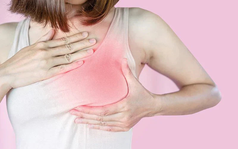 Breast tenderness and nipple discharge may increase during menopause due to hormonal changes.
