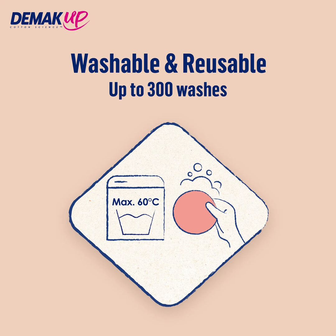 Demak'Up Wash and Reuse XL Cotton Pads