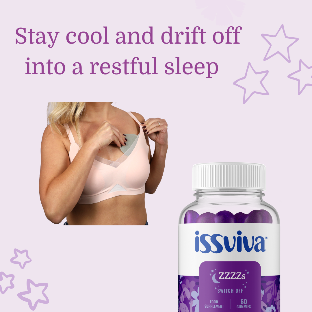 Issviva ZZZZs Food Supplement & Cooling Bra Pads