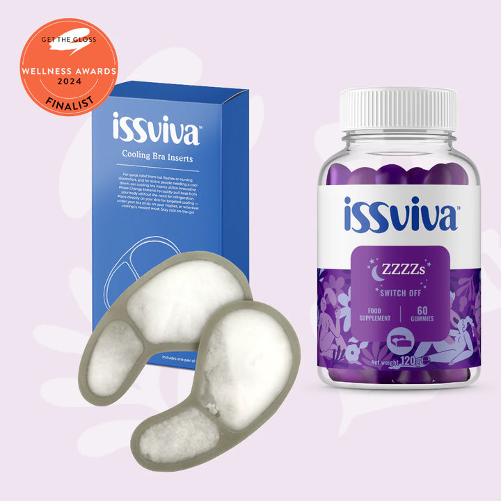 Issviva ZZZZs Food Supplement & Cooling Bra Pads