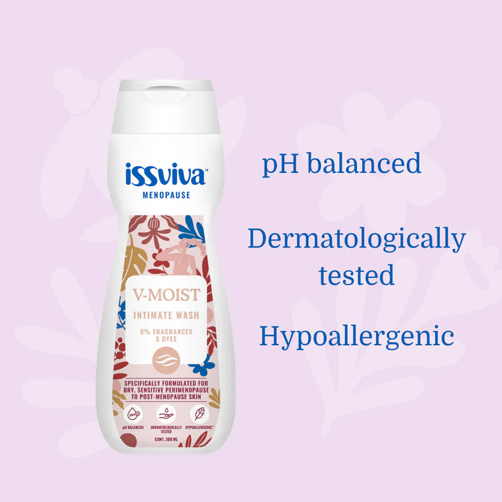 IssvivapH-balanced Intimate Wash, displayed together on a clean, soft background.