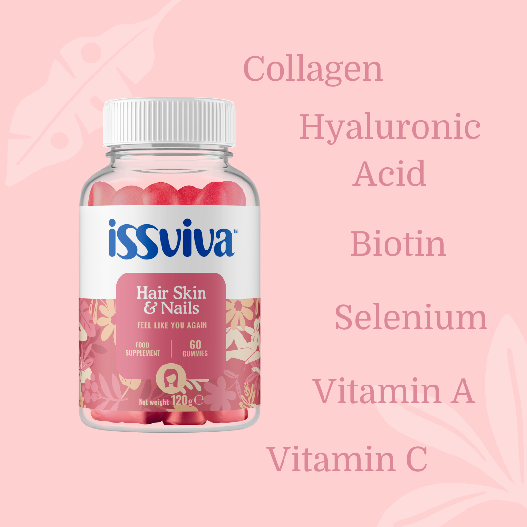 Issviva Hair Skin & Nails Food Supplement 60 Gummies