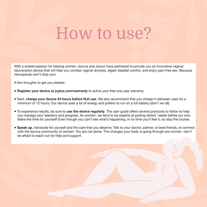 Issviva x Joylux Vaginal Rejuvenation Device & Lubrication Gel Bundle