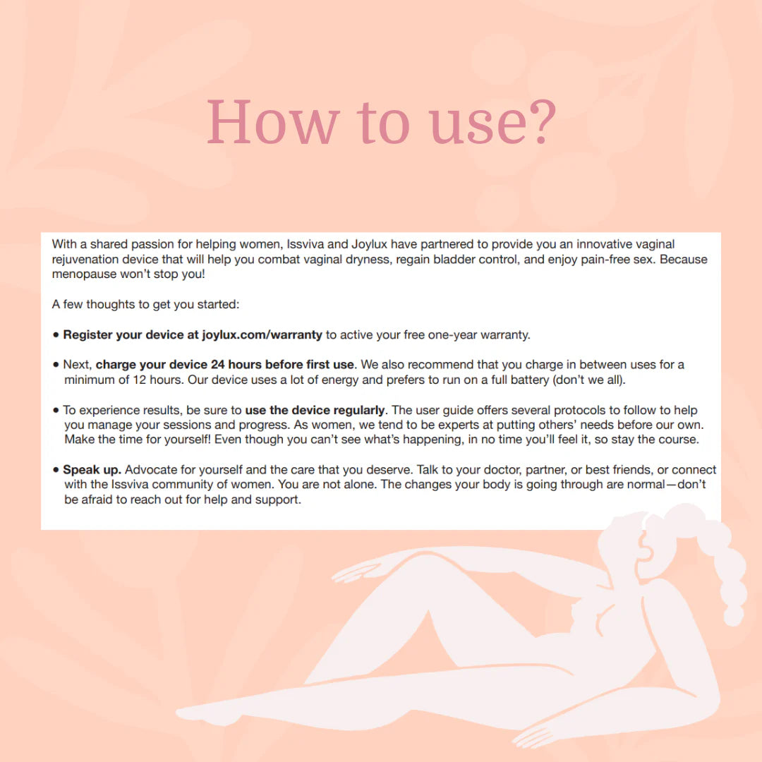 Issviva x Joylux Vaginal Rejuvenation Device & Lubrication Gel Set