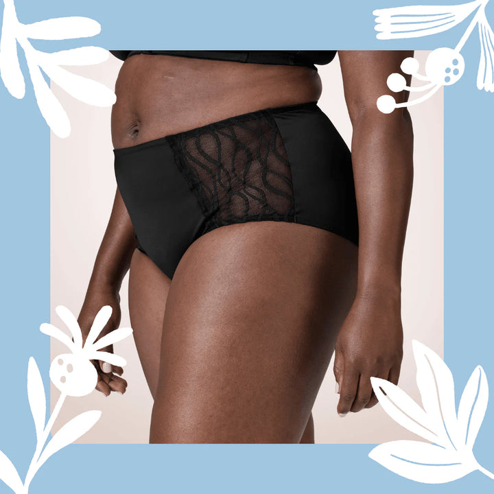 TENA Black Classic Brief Washable Incontinence Underwear