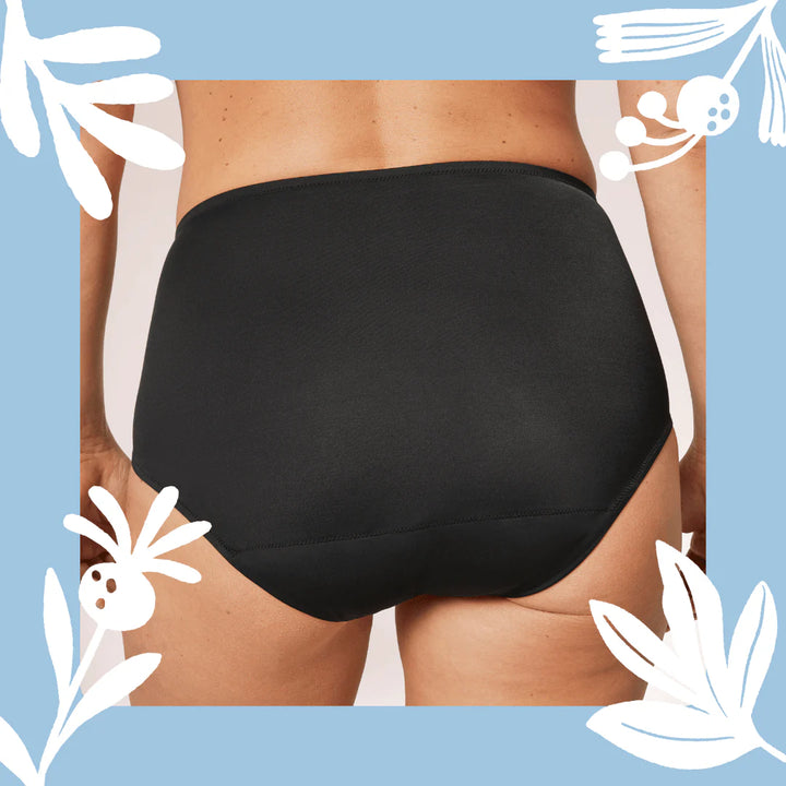 TENA Black Classic Brief Washable Incontinence Underwear