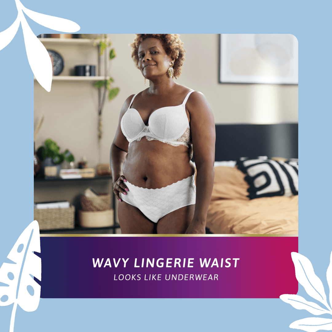 TENA Silhouette Low Waist White Underwear - Issviva™ UK